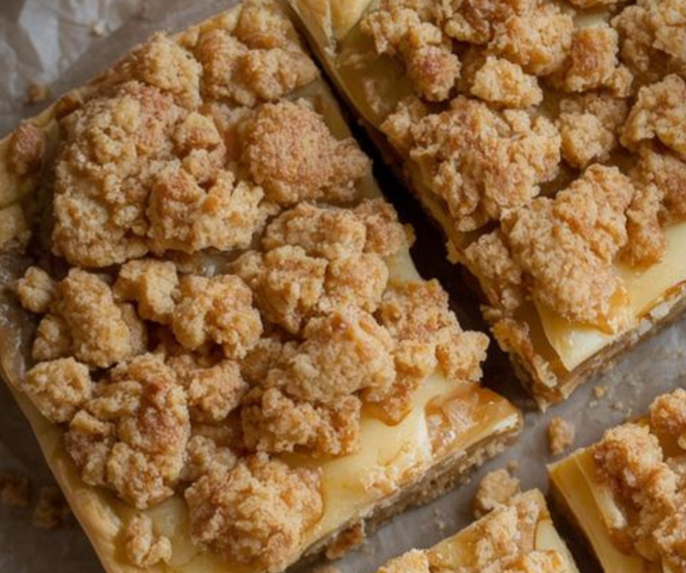 Apple Crumble Cheesecake Bars – Herbstgenuss in jedem Bissen