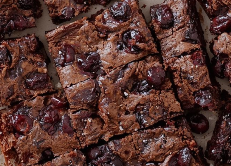 Geröstete-Kirschen-Brownies