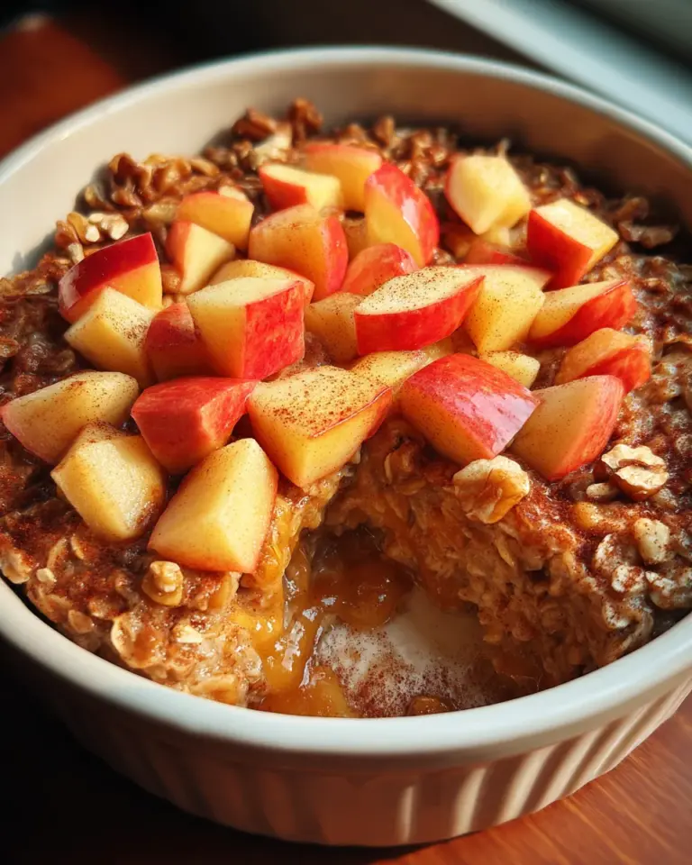 Baked Oatmeal mit Apfel und Zimt – Das genialste Frühstück, das du noch nicht kennst