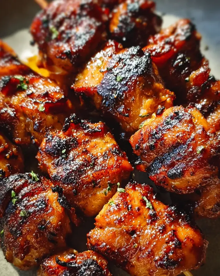 Honig-BBQ-Bacon-Hühnchen-Spieße: Das Grillrezept, das alle fragen lässt: „Wie machst du das?”