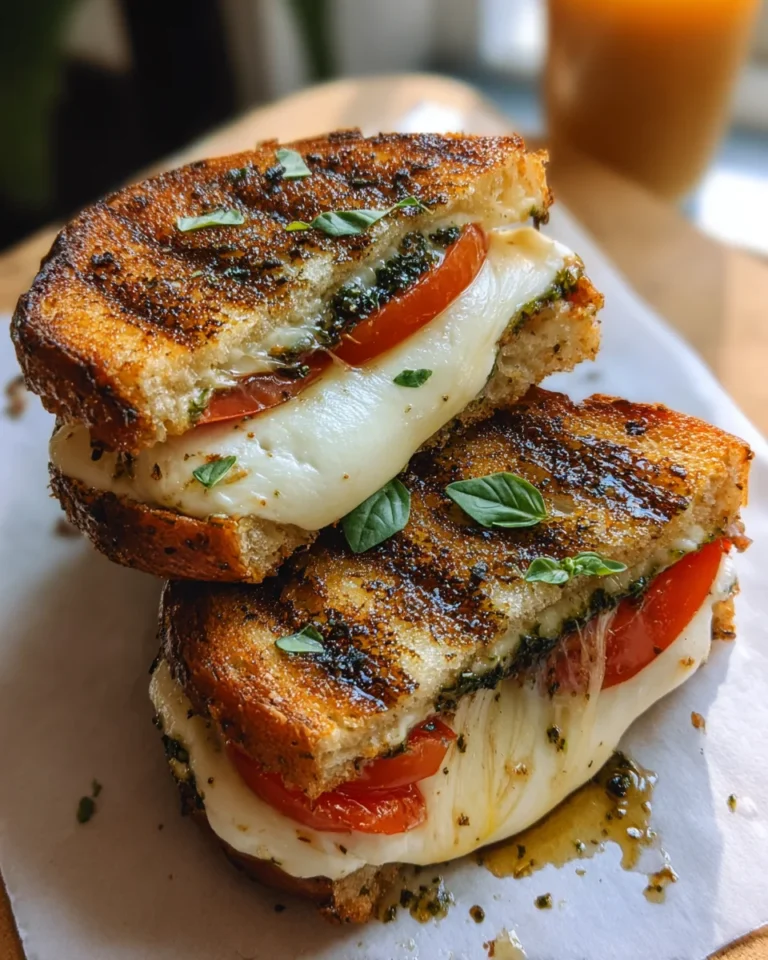 Gegrilltes Mozzarella-Sandwich