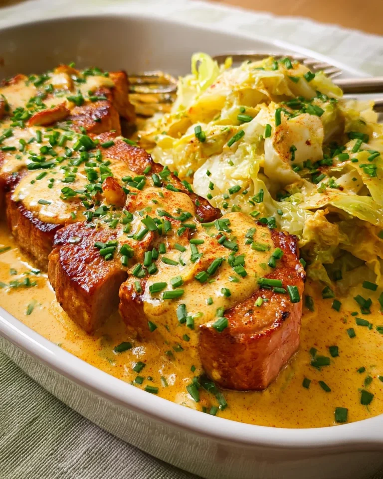 Kasseler in Honig-Senf-Sahne