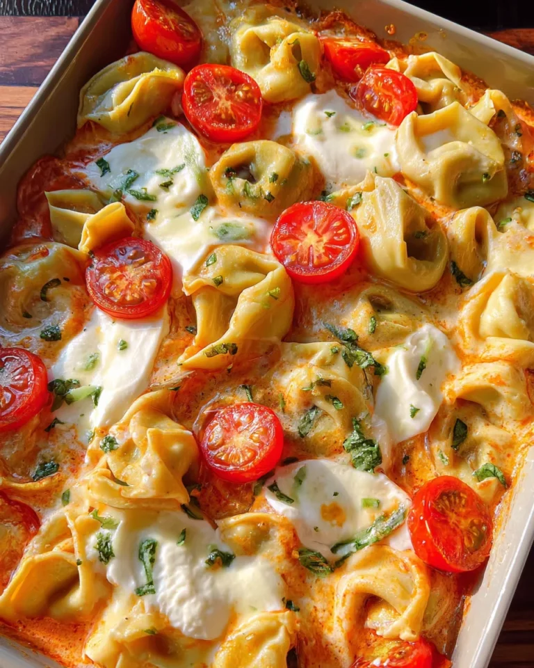 Tortellini-Auflauf mit Tomaten & Mozzarella