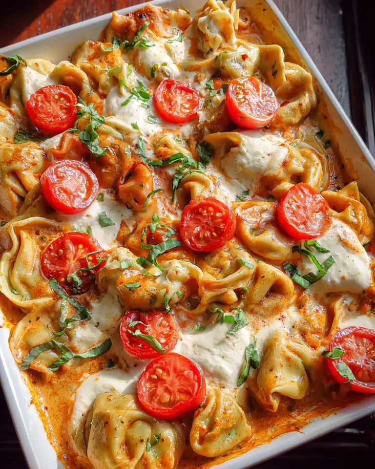 Tortellini-Auflauf mit Tomaten & Mozzarella