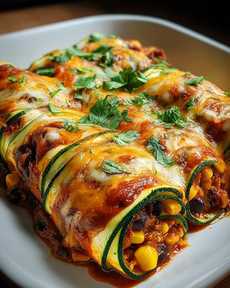 Zucchini Enchilada Roll-Ups