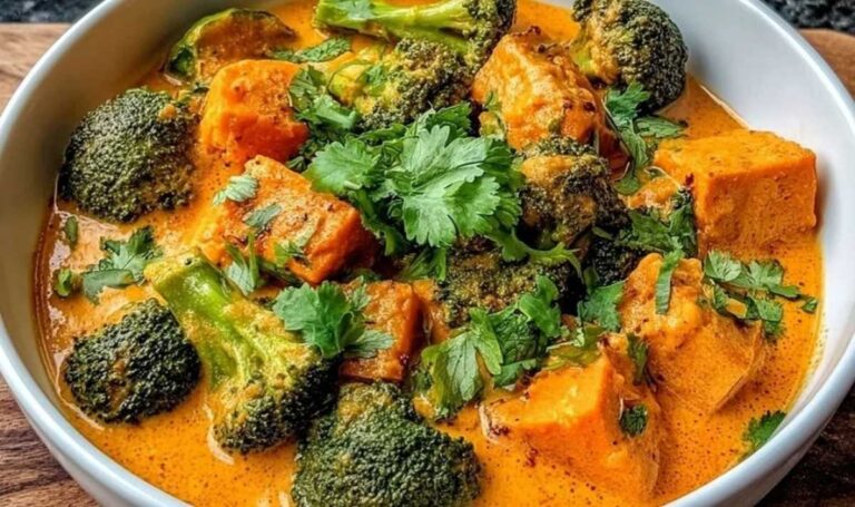 Süßkartoffel Brokkoli-Curry: Schnelles Abendessen