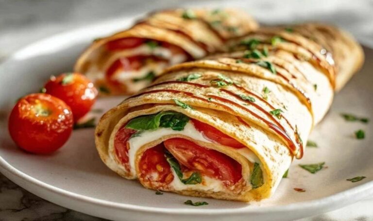Tomaten Mozzarella Wraps